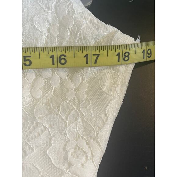 LULU'S SZ L Radiant Forever White Lace Boat Neck Maxi Dress NEW B68 - Picture 4 of 6